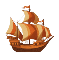 古代帆船航海插图