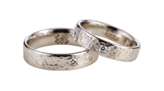 简约设计银戒PNG插图
