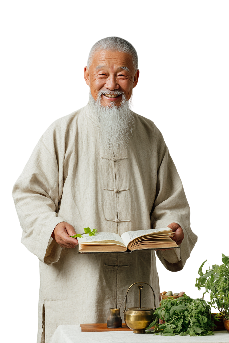 老中医可商用插画