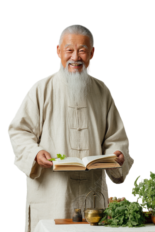 老中医可商用插画