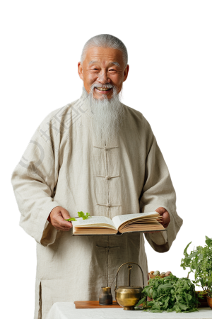老中医可商用插画