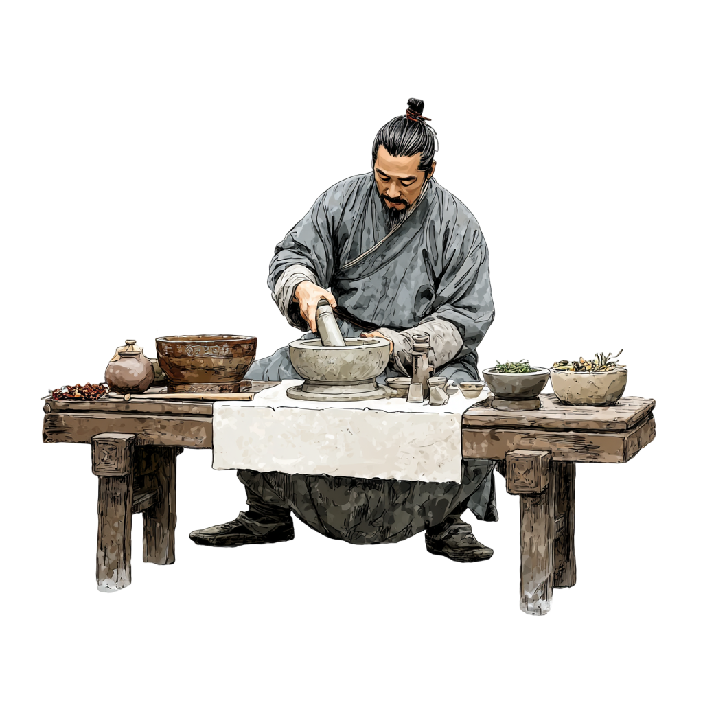 古代中医商用插画