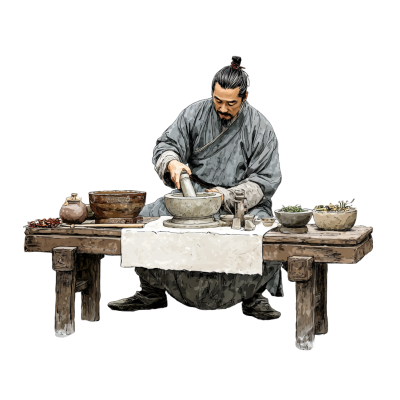 古代中医商用插画