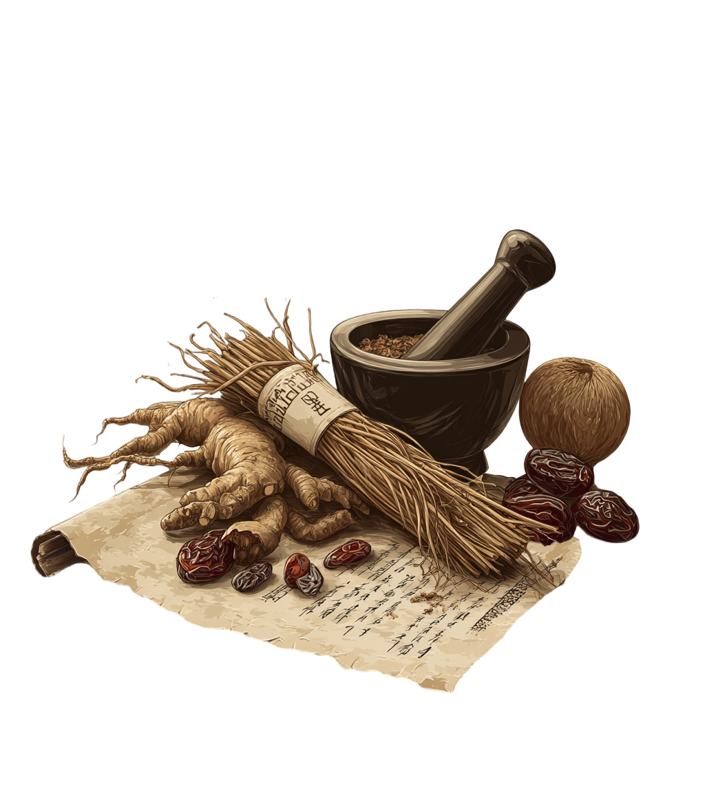 中医传统药材插图
