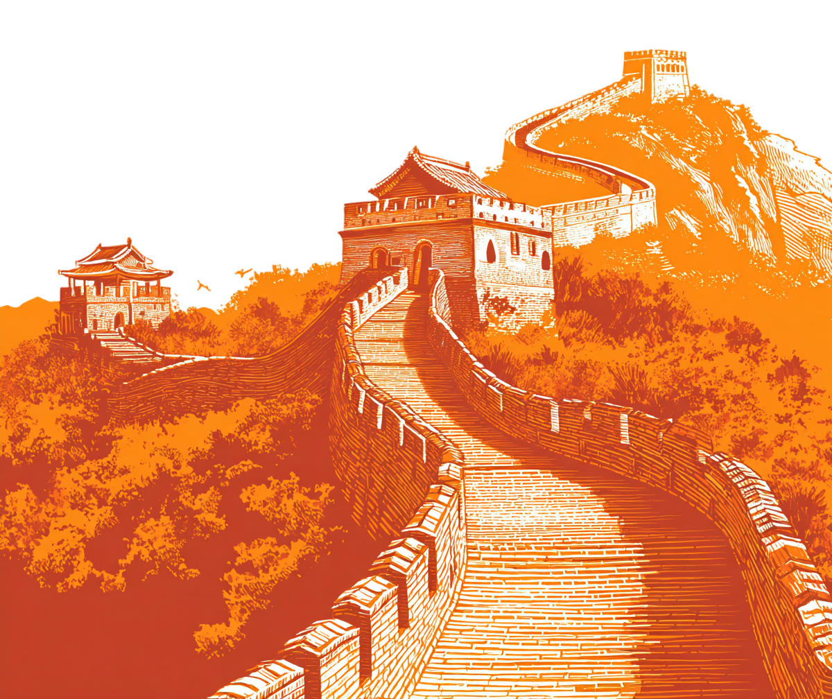 长城历史遗迹元素