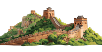 长城商业设计插图
