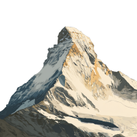 高山风景插画设计