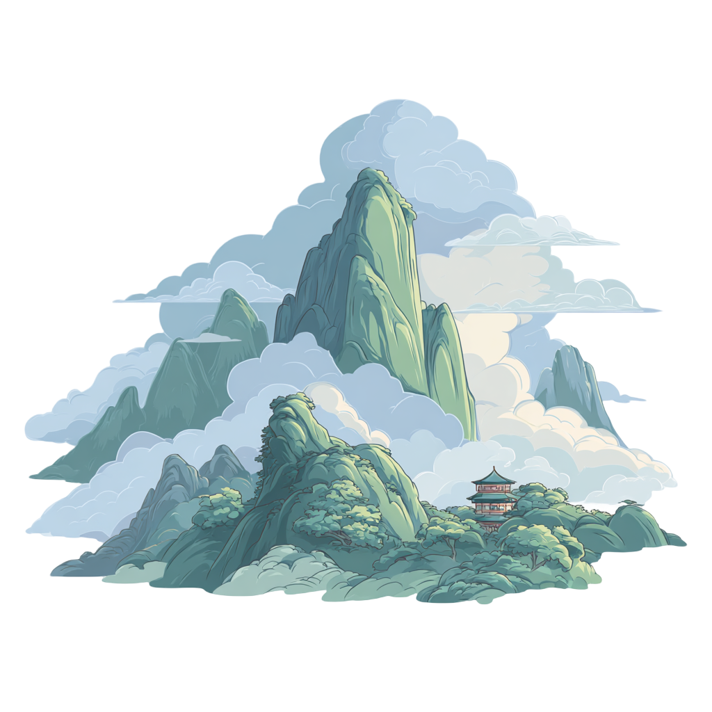 高山透明背景插图
