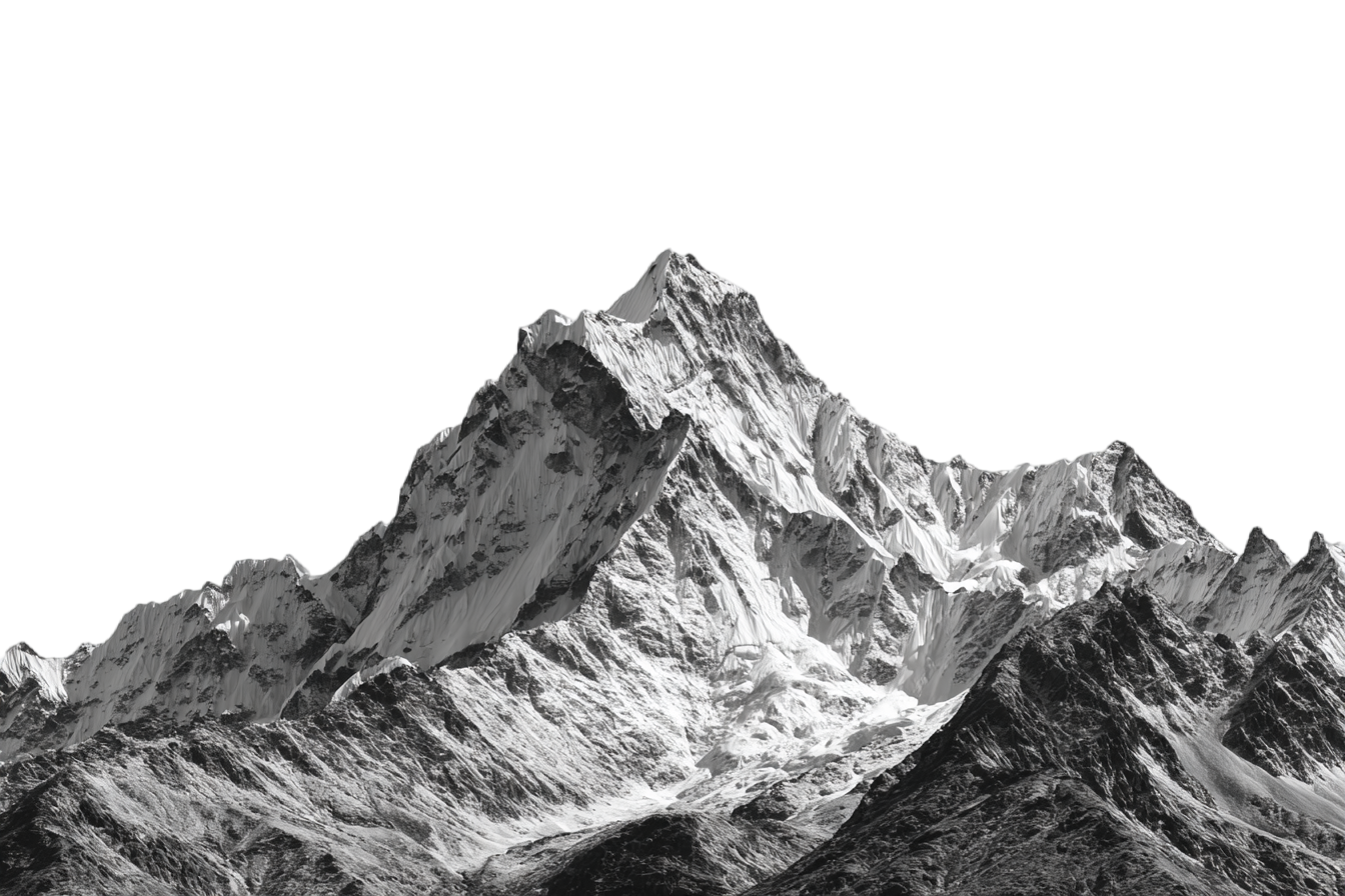 高山透明背景插画