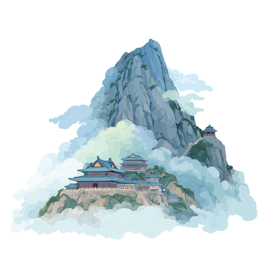 高山可商用插画