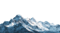 高山雪峰高清PNG素材