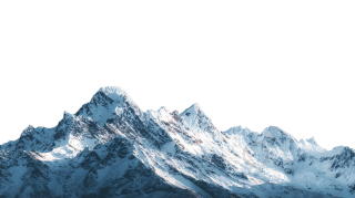 高山雪峰高清PNG素材