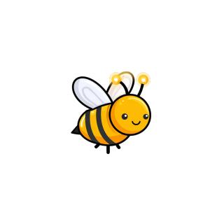 可爱蜜蜂logo简约元素