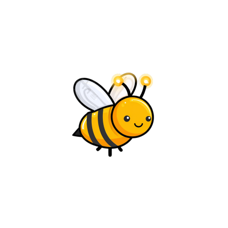 可爱蜜蜂logo简约元素