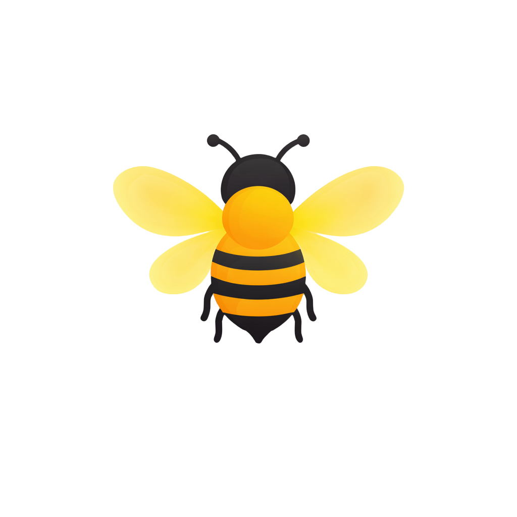 可爱蜜蜂logo简约素材