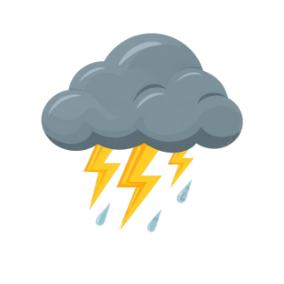 降雨灰色云朵插图
