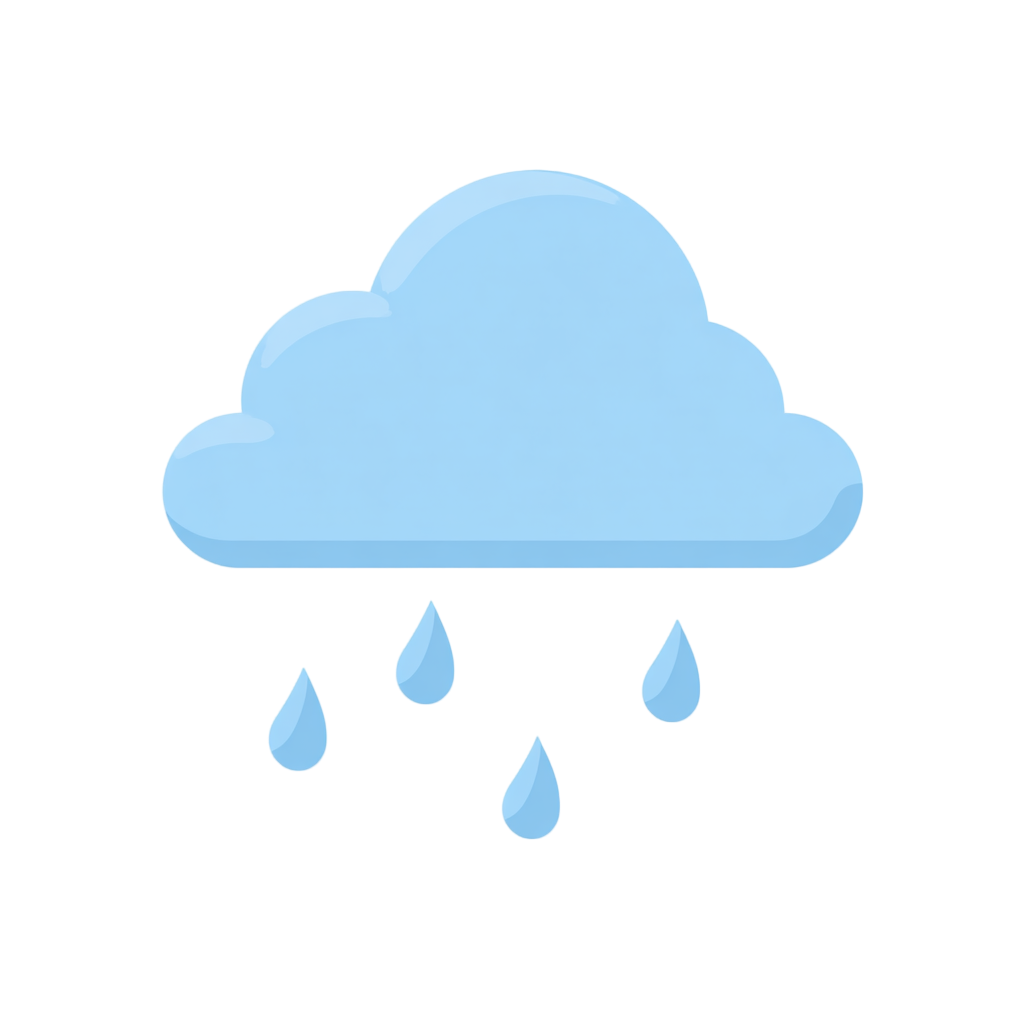 降雨简约设计PNG素材