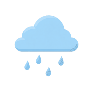 降雨简约设计PNG素材