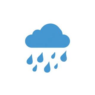 降雨简约设计插图