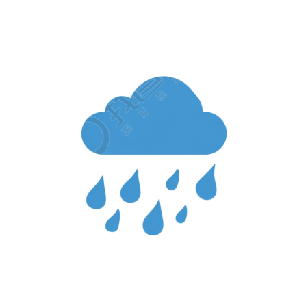 降雨简约设计插图