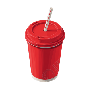 红色杯子可乐杯插画