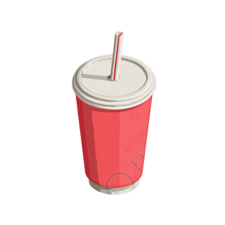 红色杯子可乐杯元素