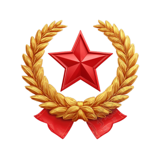 红色党政五角星插画