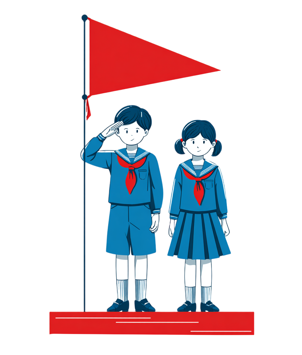 学生升旗仪式素材