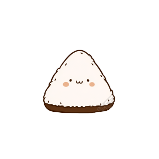 可爱饭团插图