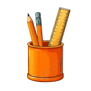 开学季铅笔插图