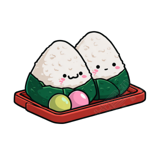 饭团图标卡通插图
