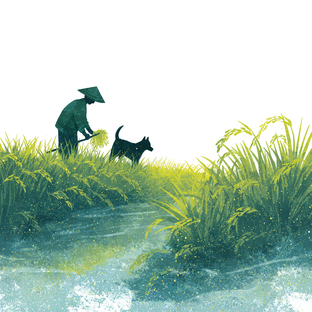 农民劳作插画