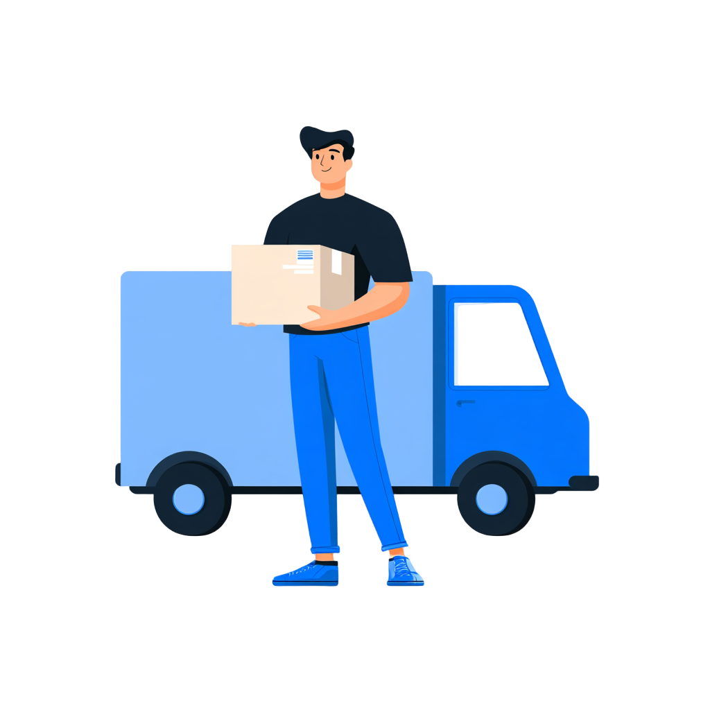 快递车交通素材