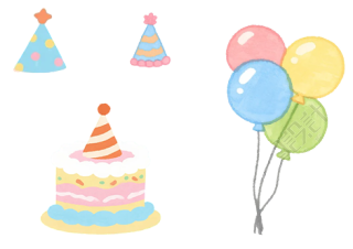 生日贺卡生日蛋糕素材