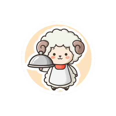厨师绵羊logo素材