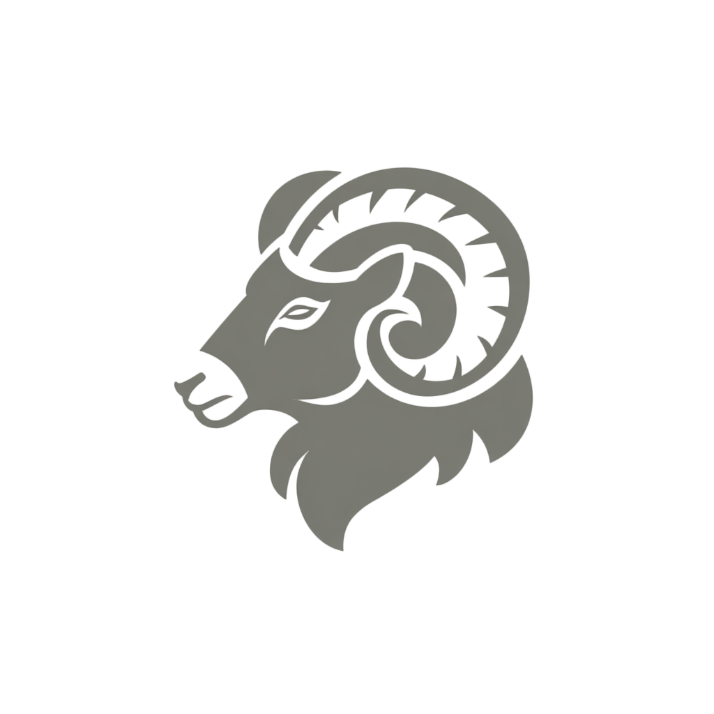 羊logo矢量插图