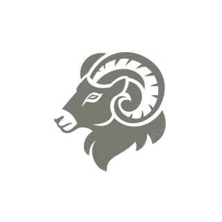 羊logo矢量插图