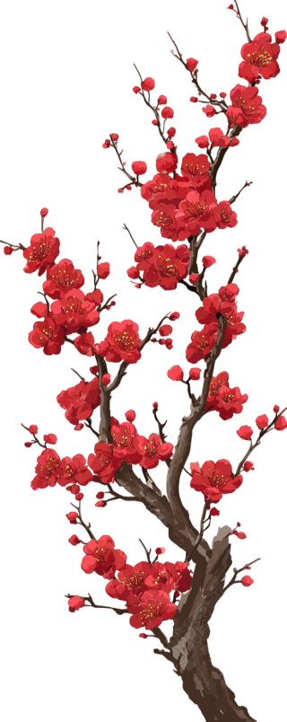 中国风梅花元素