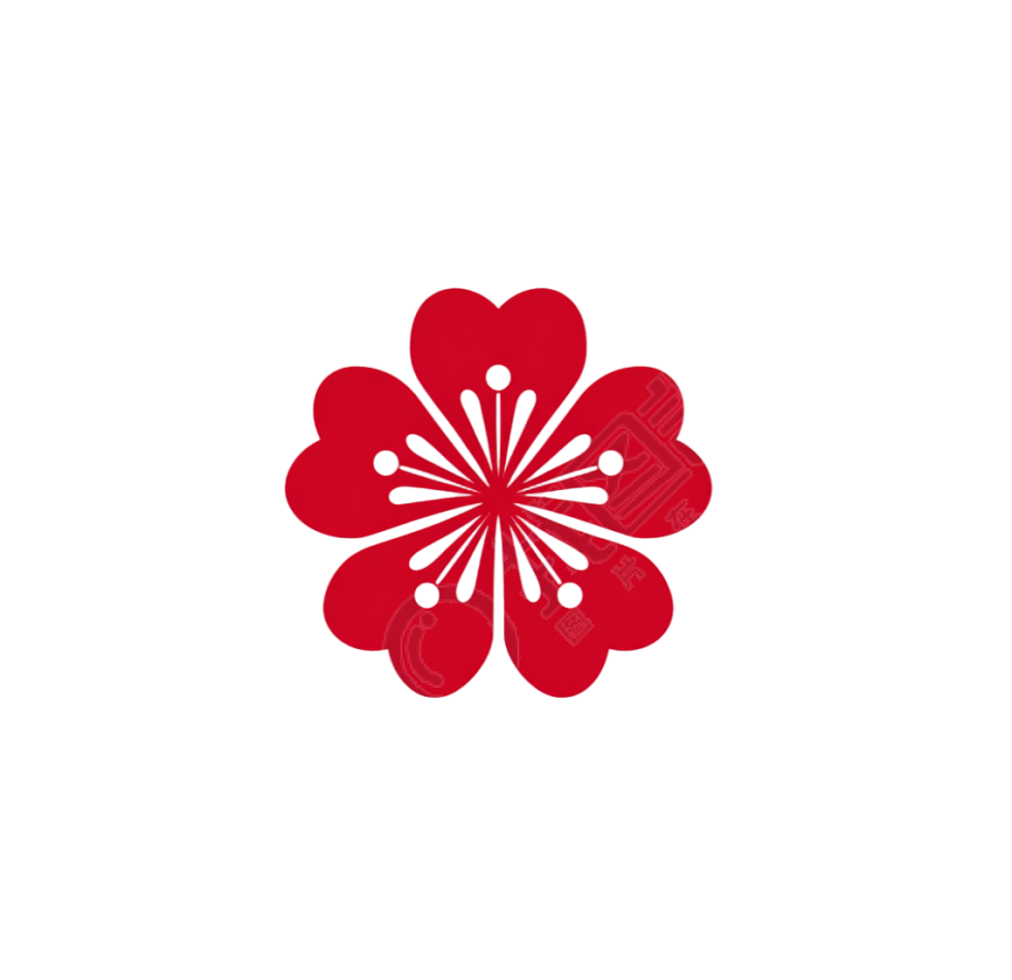 梅花logo简约元素