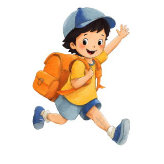 小学生开学快乐元素