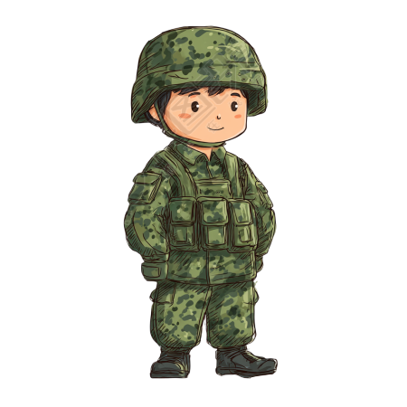 军训可商用插图