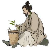 中医古风人物插画