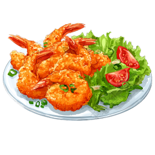 幼儿园食谱炸虾插图