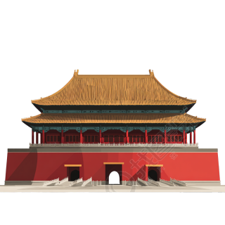 天安门透明背景元素