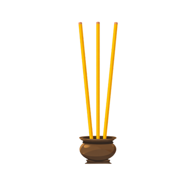 祭祖香炉插画