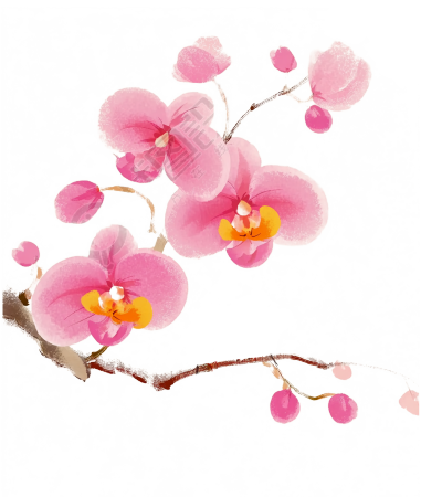 桃花唯美插图