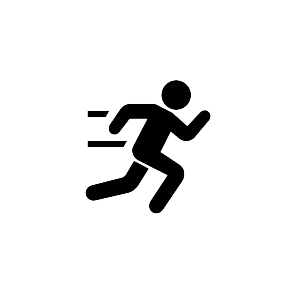 跑步图标简约素材