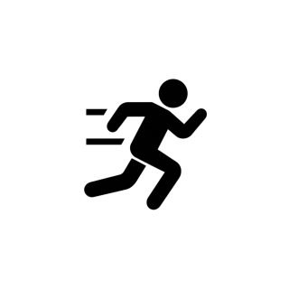 跑步图标简约素材