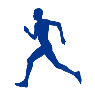 运动员跑步插画