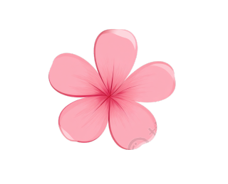 粉色花朵矢量元素